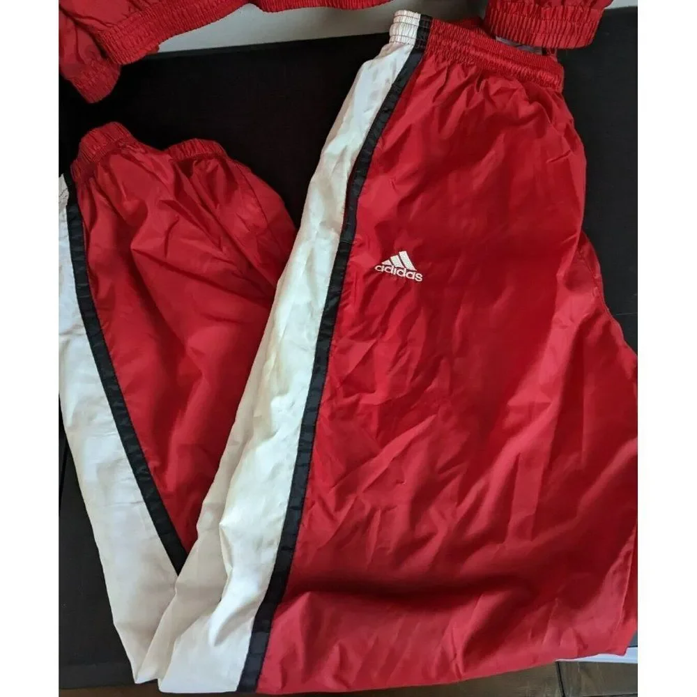 * Adidas Mens Miami Redhawks Field Hockey Red Track Suit Size Medium